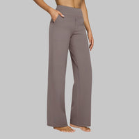 Damen Hochtaillierte Yogahose mit Gummizug