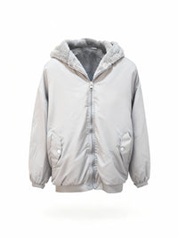 Damen Bomber Winterjacke mit Teddyfutter und Rippbündchen