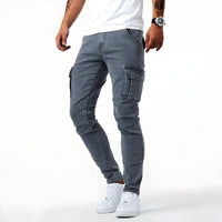 Herren Enge Cargohose mit Beintaschen