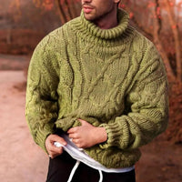 Herren Grobstrick Pullover mit Rollkragen