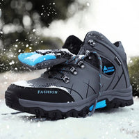 Herren Wasserdichte Leder Sneaker mit Profilsohle