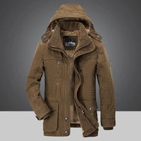 Herren Fleece Winterjacke
