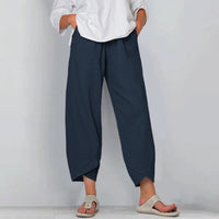 Damen Weite Stoffhose