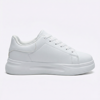 Damen Leder Sneaker mit Plateausohle