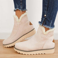 Damen Gefütterte Boots mit Plateausohle