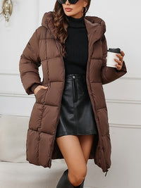 Damen Oversized Gefütterte Winterjacke