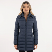 Damen Gefütterte Winterjacke mit Kapuze