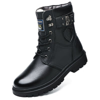 Herren Wasserdichte Winterstiefel mit Schnürung und Profilsohle