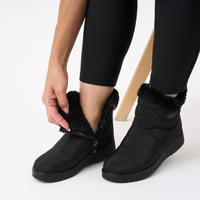 Damen Wasserdichte Winterstiefel mit Fellkragen